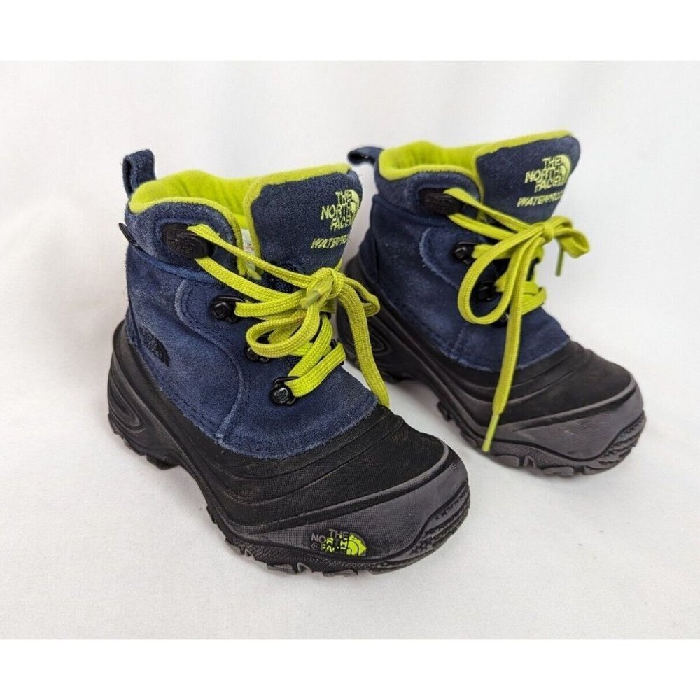 The North Face Boys sz 10 Waterproof Insulated Chilkat Lace II Snow Boots Youth